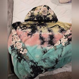 Civil Regime Tie-Dye Floral Hoodie